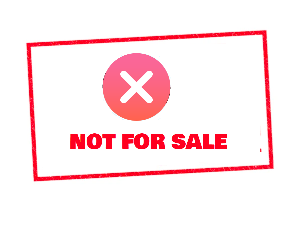 Asample product (not for sale)